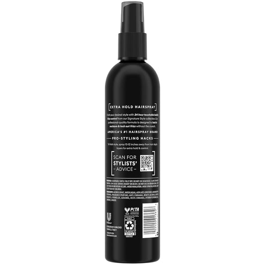 Tresemmé Hairspray, Non-Aerosol, Extra Hold, 3-Pack + Keratin Repair Hair Mask – Moisturizing Hair Spray, Anti-Humidity, Anti-Frizz Hair Products (4 Piece Set)