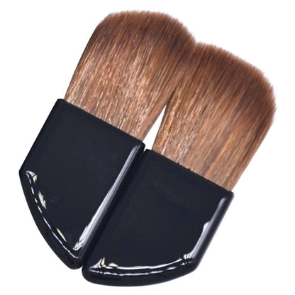 2Pcs Small Makeup Brush Set Travel Makeup Brush Blush Brush Nail Dust Brush Makeup Tool Eye Shadow Brush Mini Makeup Brush Makeup Brush Travel Professional Makeup Brush Cheek Brush