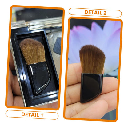 2Pcs Small Makeup Brush Set Travel Makeup Brush Blush Brush Nail Dust Brush Makeup Tool Eye Shadow Brush Mini Makeup Brush Makeup Brush Travel Professional Makeup Brush Cheek Brush