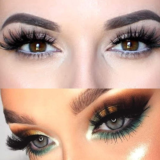 False Eyelashes 25Mm Lashes Wispy Long 8D Mink Lashes Dramatic Volume Fluffy Eye Lashes Pack for Women 7Pairs Soft Reusable Fake Eyelashes